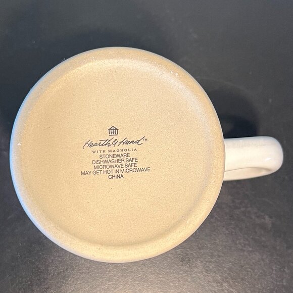 Hearth & Hand with Magnolia JOY Stoneware Mug ~ White Icing Glaze - Picture 8 of 10